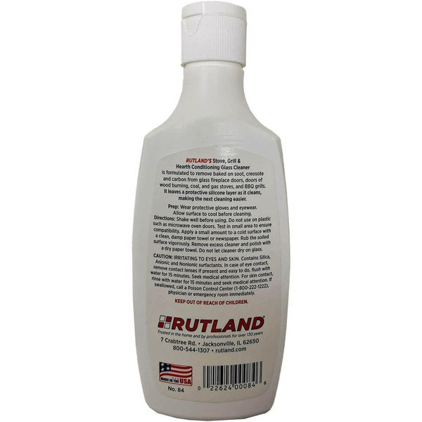 Rutland Stove Conditioning Glass Cleaner 8oz. Rutland Part 84