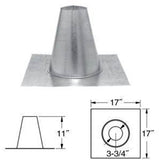 3" Dura-Vent Pellet Vent Pro, Tall Cone Roof Flashing: 3PVP-FF