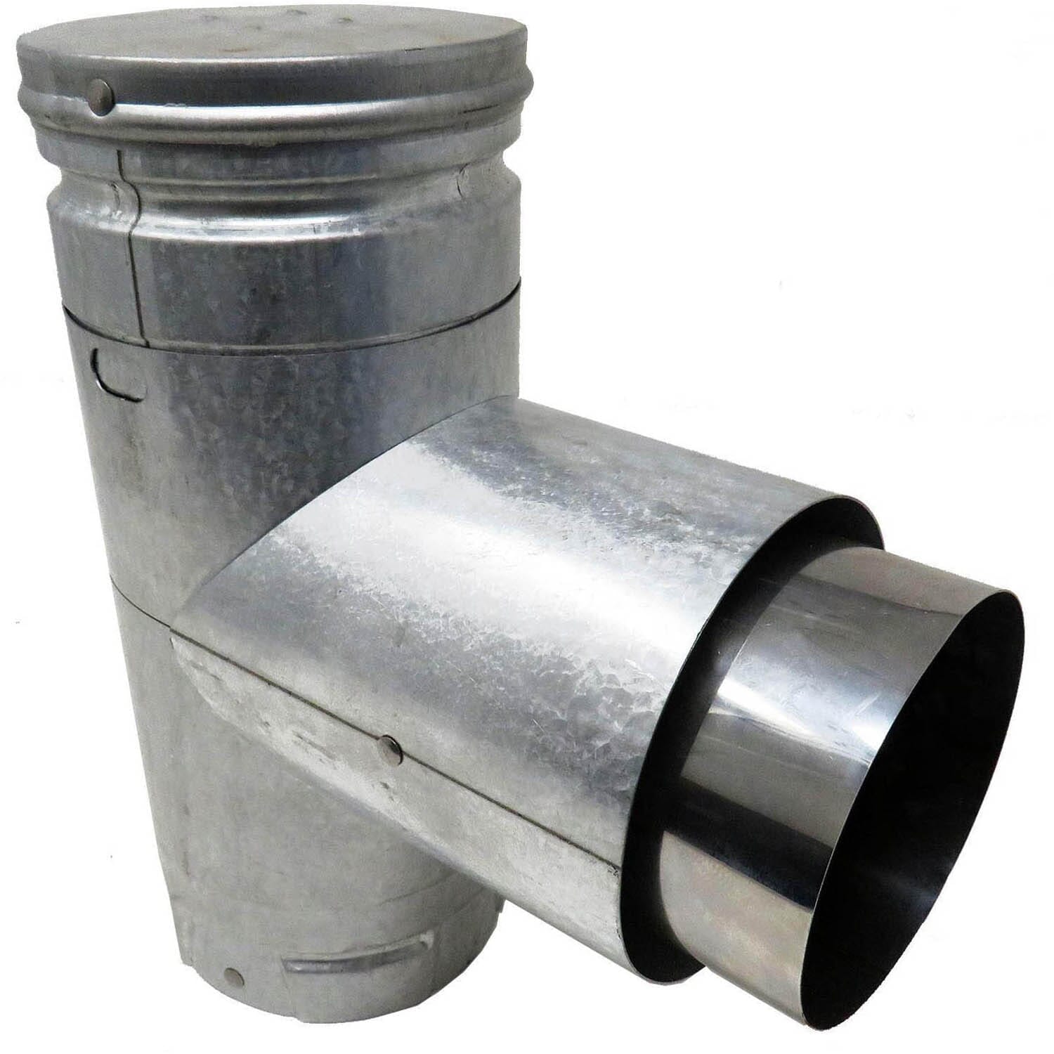 DuraVent Black Pellet Vent Pipe Adapter at