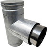 DuraVent Pellet Vent Pro 3" Diameter Adapter Tee w/Clean-Out Tee Cap: 3PVP-TAD1