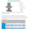 Dura Vent Direct Vent Pro 3" x 30' and 4" x 30' Termination Kit: 46DVA-CL34