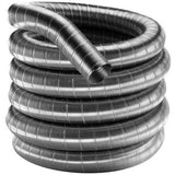 4" X 25' Stainless Steel Flex Pipe, 316SS