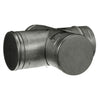 4" PelletVent Pro Double Tee with Clean-Out Cap: 4PVP-DBT1
