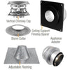 4" Vertical Kit for Flat Ceiling Simpson PelletVent PRO: 4PVP-KVA