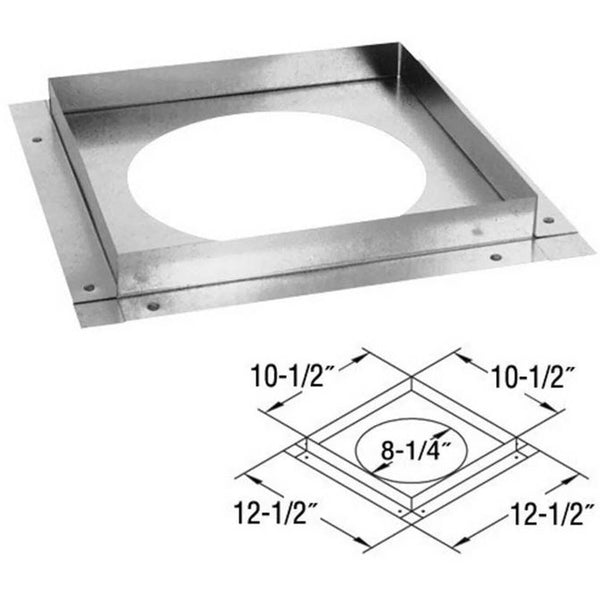 DuraVent DirectVent Pro 5'' Ceiling Firestop: 58DVA-FS