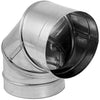 Simpson 6" Single Wall Stainless Steel 90° Elbow: 6DBK-E90SS