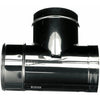 Simpson 6" Single Wall Stainless Steel Tee with Clean-Out Cap: 1655SS 6DBK-TSS
