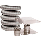 Flex Kit 3" x 25' Stainless Steel 316 Includes Top Plate & Cap and Connector: 305KA CB325BK