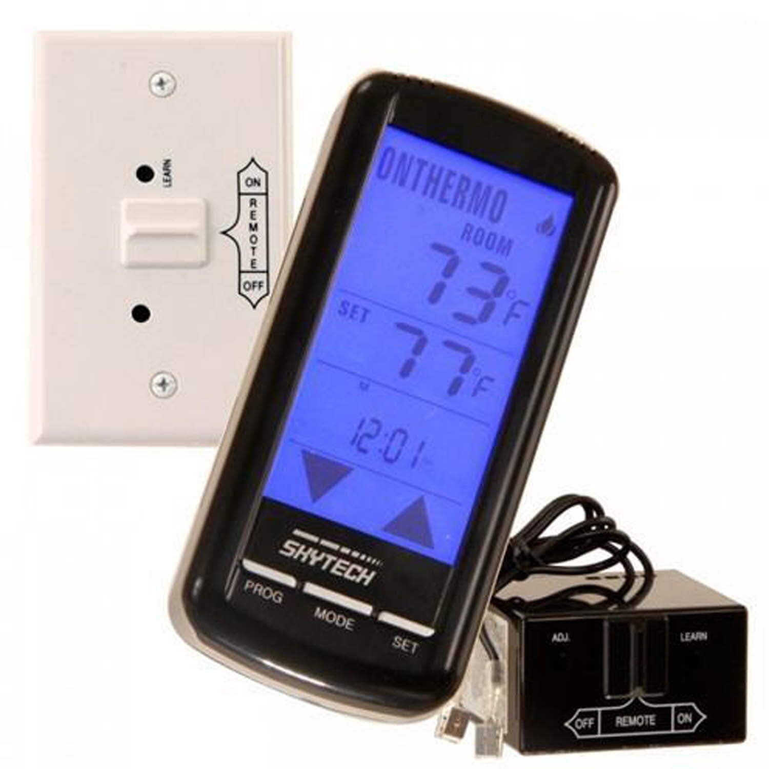 Program Skytech Remote Skytech Programmable Fireplace Remote Control With Backlit Touch Scree