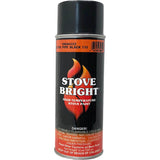 Stove Bright High Temp Aerosol Paint Stove Pipe Black 12 oz, #1A54H22