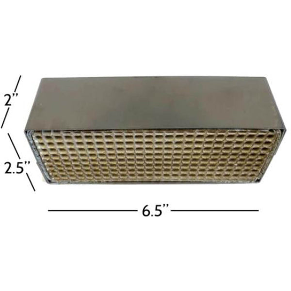 Catalytic Combustor (Ceramic) (2-1/2" x 6-1/2" x 2") For Wood Stoves & Fireplaces