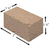 Clay Firebrick (3" x 1.5" x 1.25"): CLAY-BRICK-10