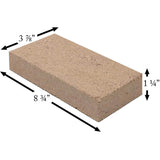 Clay Firebrick (8.75" x 3.875" x 1.25"): CLAY-BRICK-16