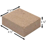 Clay Firebrick (4.5" x 4.5" x 1.25"): CLAY-BRICK-22