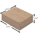 Clay Firebrick (5.5" x 4.25" x 1.25"): CLAY-BRICK-33