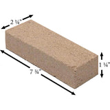 Clay Firebrick (7.75" x 2.25" x 1.25"): CLAY-BRICK-57