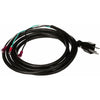 3-Prong AC Grounded Power Cord With Ring Terminal Ground