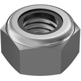 Zinc Plated Steel Nylon-Insert Locknut, M6 x 1 mm Thread, 6 mm High (NUT-7)