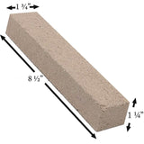 Pumice Firebrick (8.5" x 1.75" x 1.25”): PUMICE-BRICK-121