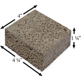 Pumice Firebrick (4.25" x 4" x 1.25"): PUMICE-BRICK-13