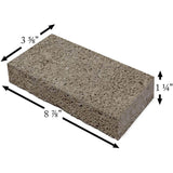 Pumice Firebrick (8.875" x 3.625" x 1.25"): PUMICE-BRICK-15