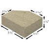 Pumice Firebrick With Angle For Stoves and Fireplaces (5.5" x 4.5" x 1.25”): PUMICE-BRICK-31