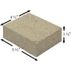 Pumice Firebrick For Stoves and Fireplaces (5.5" x 4.5" x 1.25”) PUMICE-BRICK-32