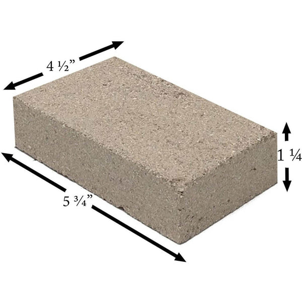 Pumice Firebrick (5.75" x 4.5" x 1.25”): PUMICE-BRICK-57