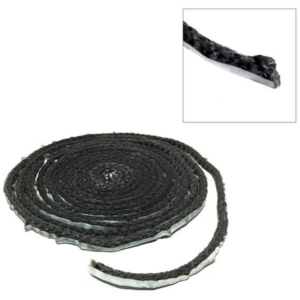 1/8" Round Black Low Density Self Adhesive Gasket - Sold in 5' Increments, RT 310A