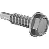 5/16" Hex Head #10, Stainless, 3/4" Long, Self-Tapping Screw, (SCREW-6)