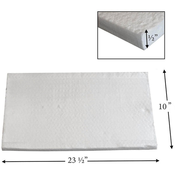 Universal Fiber Blanket #10. Measures 23-1/2" x 10" x 1/2"