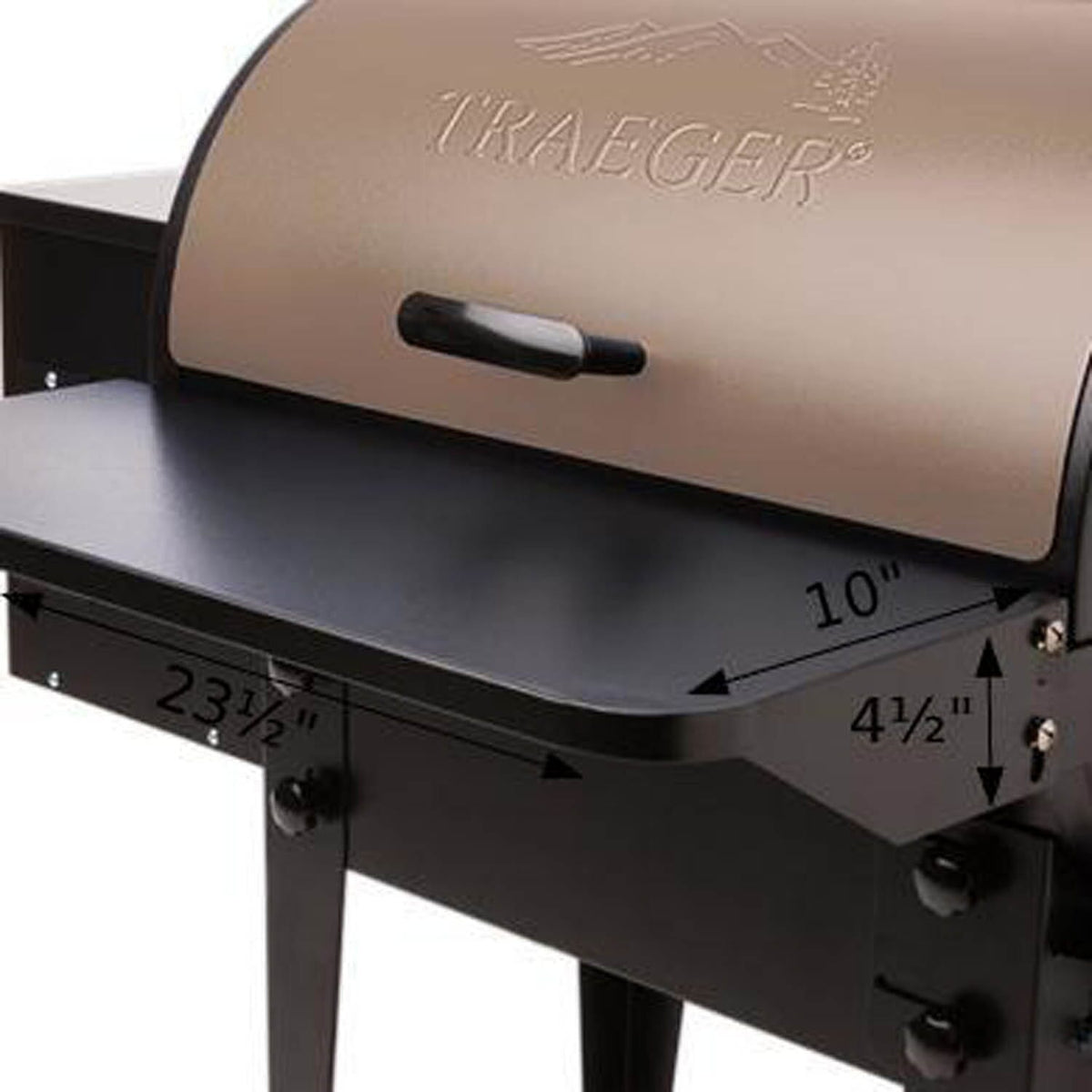 Traeger junior elite sale folding front shelf