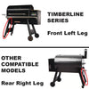 Traeger Caster Leg Assembly Slanted: KIT0139