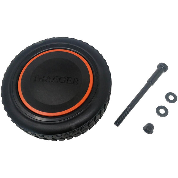 Traeger Large 7" Timberline Wheel Kit w/ Orange Stripe, KIT0213-AMP (HDW372)