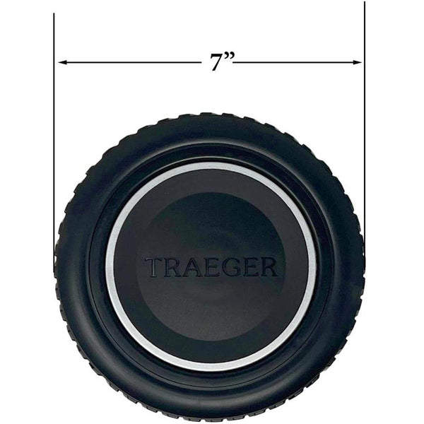 Traeger Large 7" Black Wheel: KIT0297