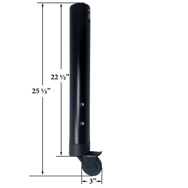 Traeger Rear Leg with Caster Assembly For The Ironwood 650/885 and Pro 780, KIT0388-AMP