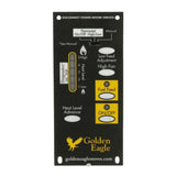 US Stove Golden Eagle 5520 Control Board Faceplate Only: C-L-401GE