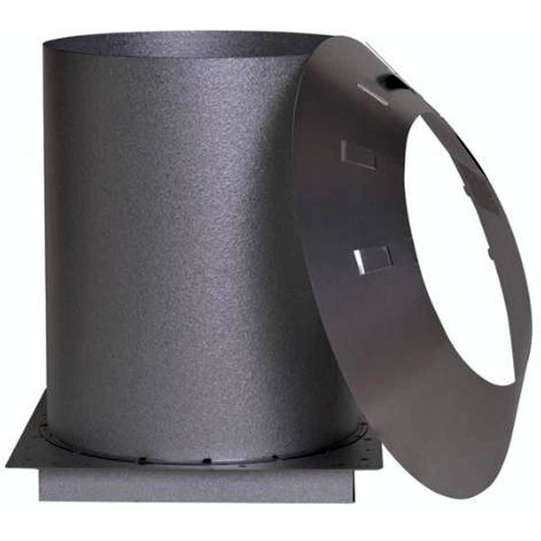 6" Ventis Class-A All Fuel Chimney Galvanized Attic Insulation 12" Shield Extension: VA-AISEXT06