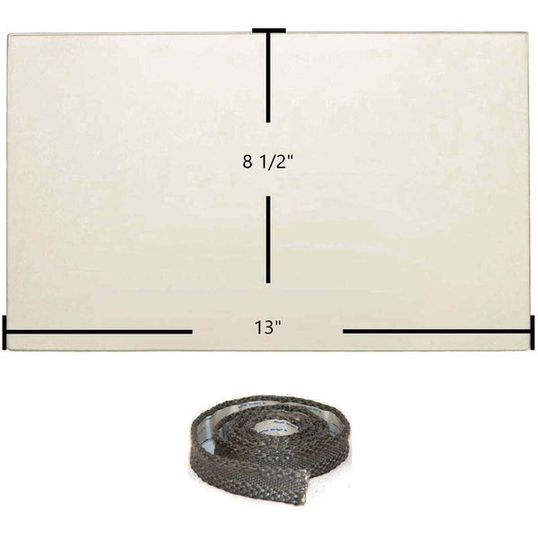 Vermont Castings Wood Stove Glass & Gasket: S31117