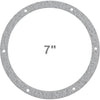 Whitfield Exhaust Motor Gasket (7" Round OD): PP5201